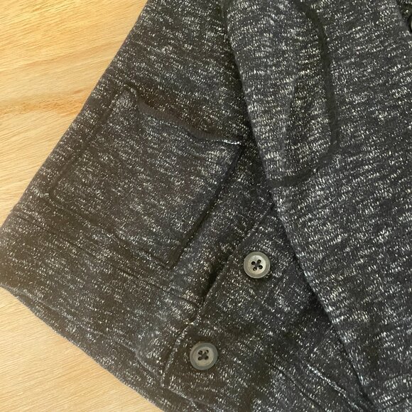 BOSS ORANGE Thick Cardigan Sweater Jacket - black and white, pockets - Picture 4 of 10